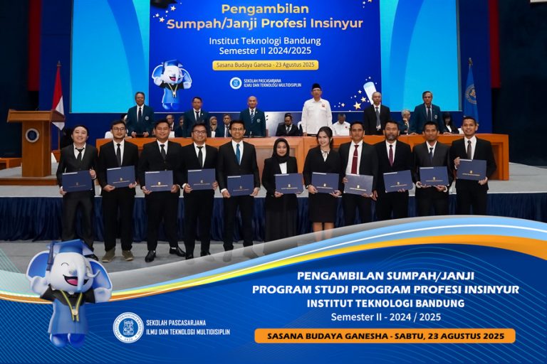 ITB Gelar Pengambilan Sumpah/Janji Profesi Insinyur Semester II Tahun Akademik 2024/2025