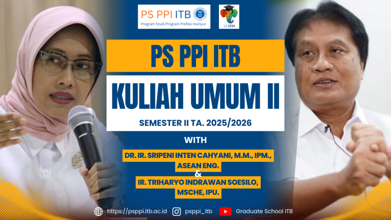 Kuliah Umum 2 Semester II 2025/2026 bersama Dr. Ir. Sripeni Inten Cahyani, M.M., IPM., ASEAN ENG. & Ir. Triharyo Indrawan Soesilo, MSChE, IPU.
