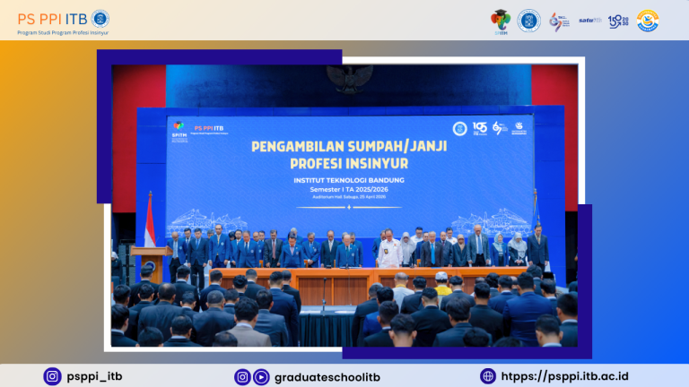 PS PPI ITB Gelar Pengambilan Sumpah/Janji Profesi Insinyur Semester I Tahun Akademik 2025/2026